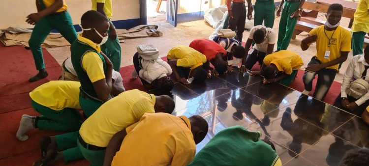 Senior Four Students in Yambio Seek Blessings and Inspiration through Bishop Gasi